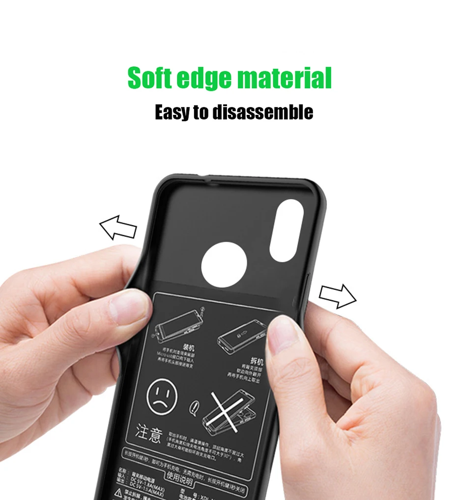 HORUG чехол для зарядного устройства для Xiaomi Mi 8 8SE чехол для аккумулятора ультра тонкий внешний чехол для зарядки