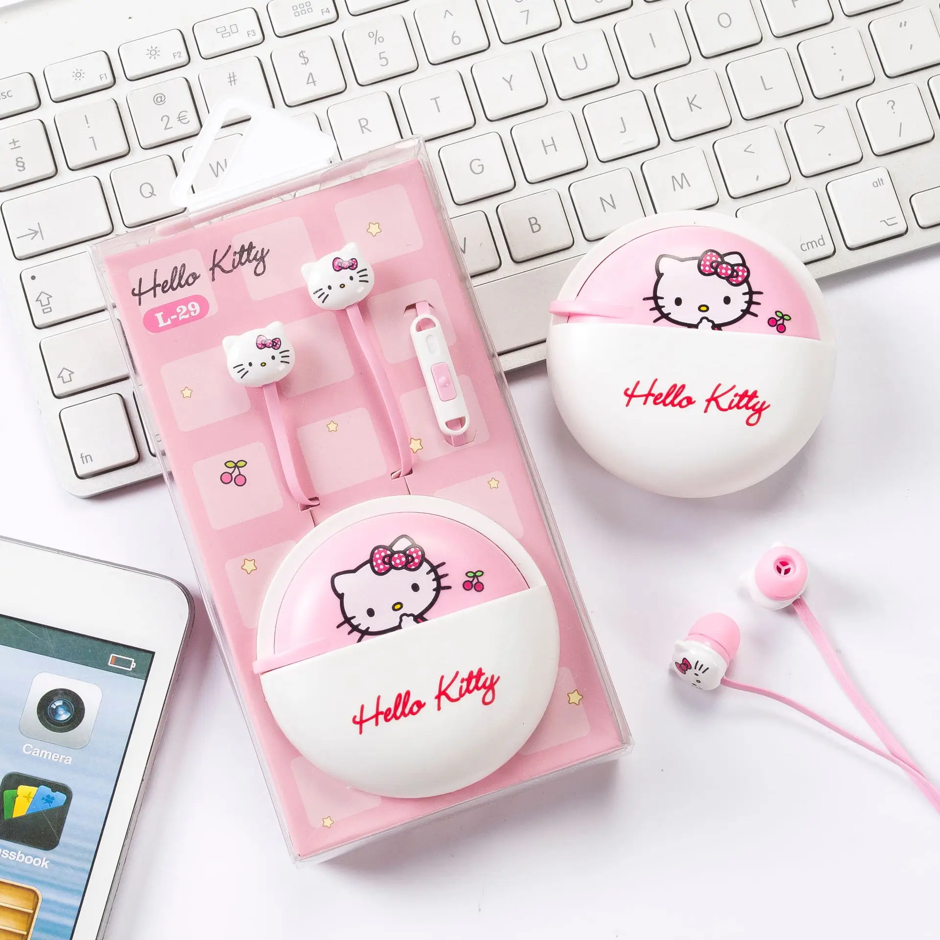 Новинка, Наушники Hello kitty, наушники с микрофоном, MP4, MP3, для мобильного телефона, ноутбука, iphone yey-L29 - Цвет: C