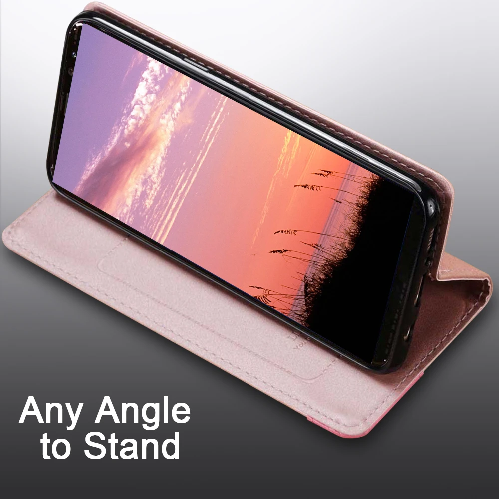 Защитный Роскошный чехол для Sansung Galaxy S9 Plus S8 S10e S7 edge S10 Plus, кожаный флип-бумажник, Магнитная крышка, карта