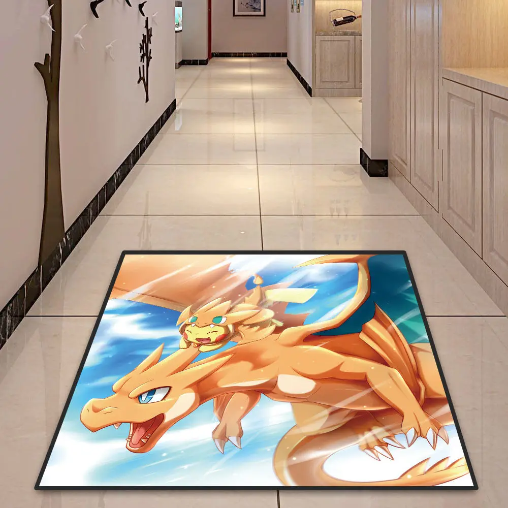 Pikachu Pokemon Eevee аниме напольный ковер, коврик для комнаты, нескользящий коврик, подарок - Цвет: Style 10