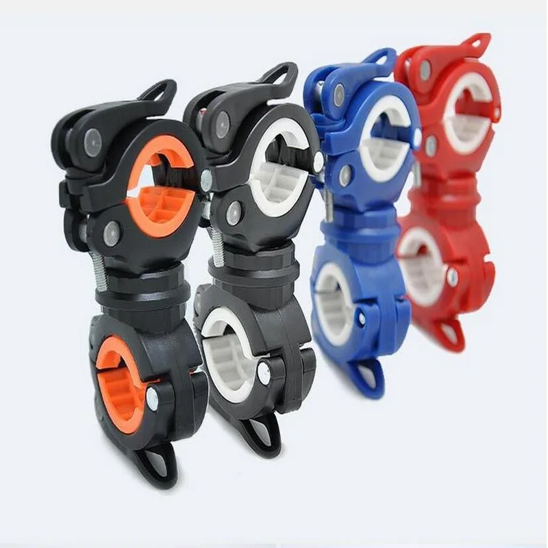

Multifunctional lamp holder 360 degree revolvable bicycle flashlight headlamp holder LED flashlight bracket