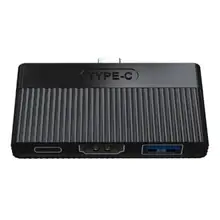 Usb type-C концентратор 3 в 1 USB 3,0 4K видео HDMI PD Быстрая Зарядка адаптер док-станция