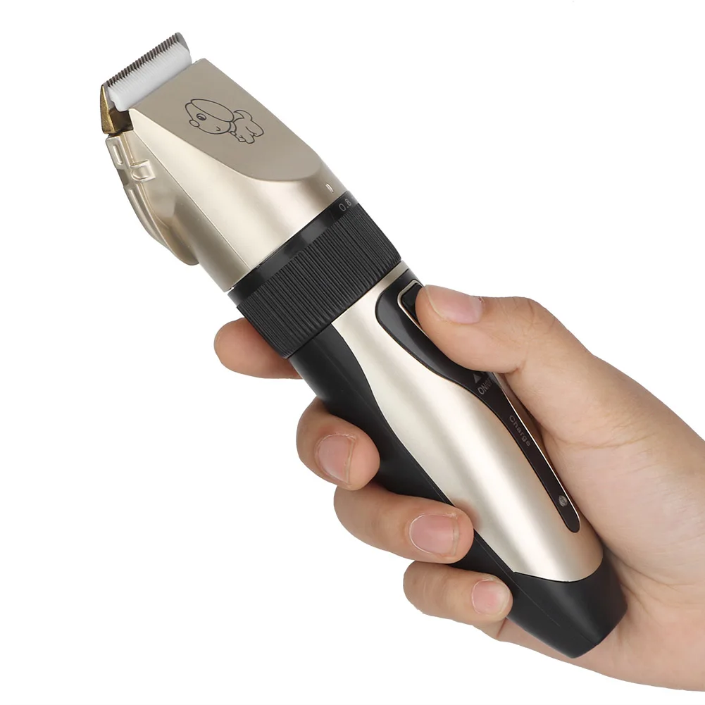 Перезаряжаемый USB Электрический низкий уровень шума животное собака кошка машинка для стрижки волос резак триммер бритва машинка для стрижки