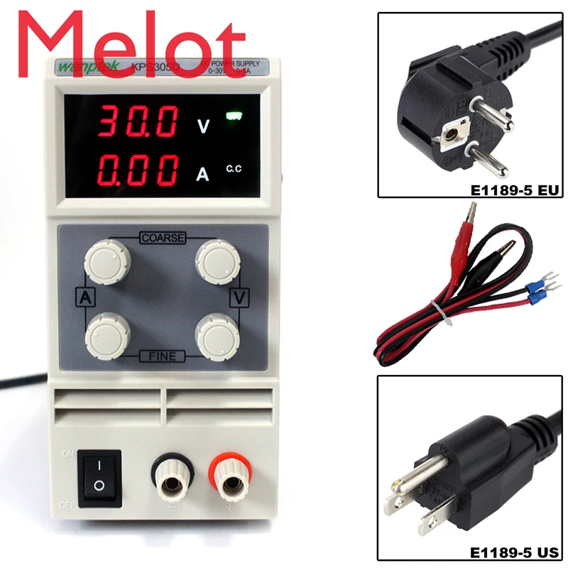 

Adjustable Digital DC power supply KPS305D 30V Switch laboratory DC power supply 0.1V 0.01A Digital Display laptop phone repair