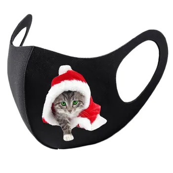 

Face Mask Protective 1PC Adult Animal Christmas Printable Washable Reusable Mask Breathable cotton mask for adult unisex маска#K