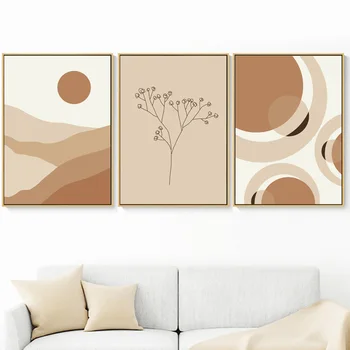 

Abstract Mountain Girl Flower Wall Art Canvas Painting Posters And Prints Nordic Minimalist Wall Pictures For Living Room Decor