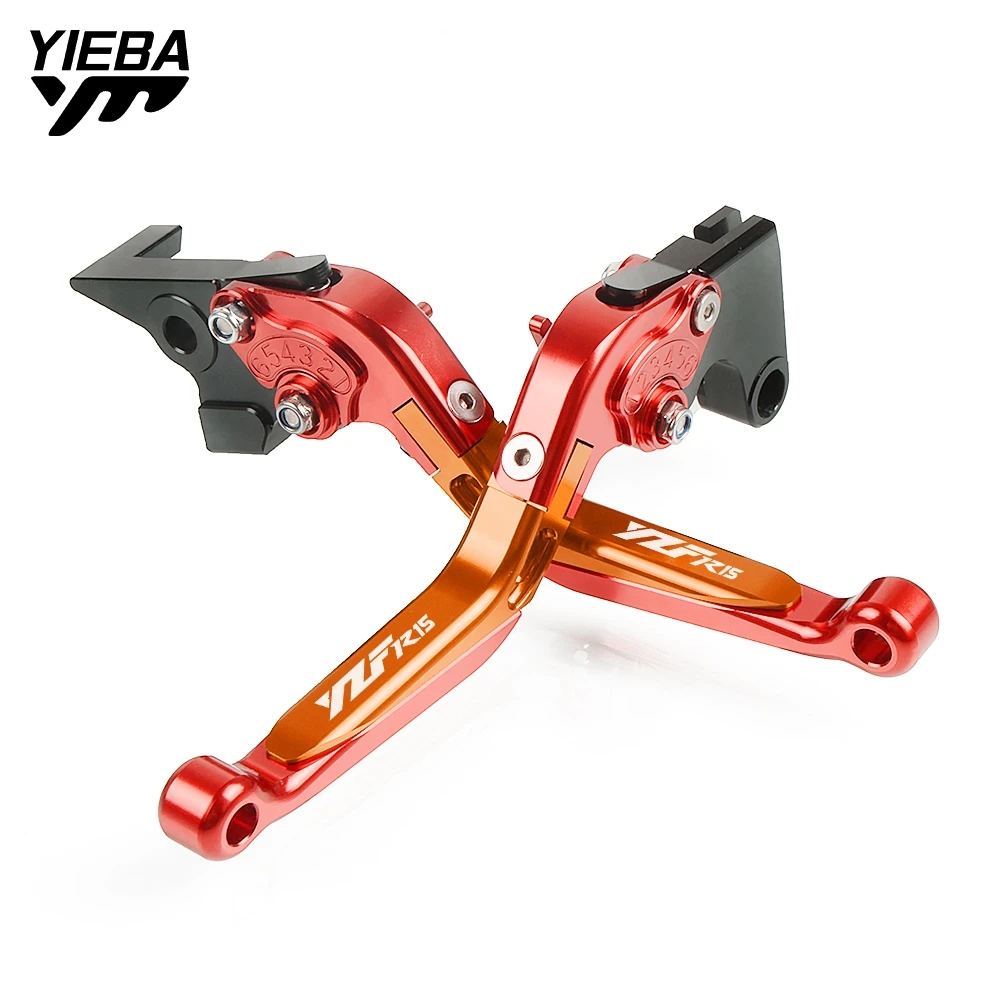 BKRDORRD YZFR15 YZFR 15 YZF R15 мотоциклетные Тормозные ручки регулируемые складные тормозные рычаги сцепления для YAMAHA YZFR15 2008- 2009 2010 2011 - Цвет: BKRDORRD