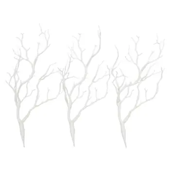 

3 x Artificial White Dry Plant Tree Branch Wedding Party Decor