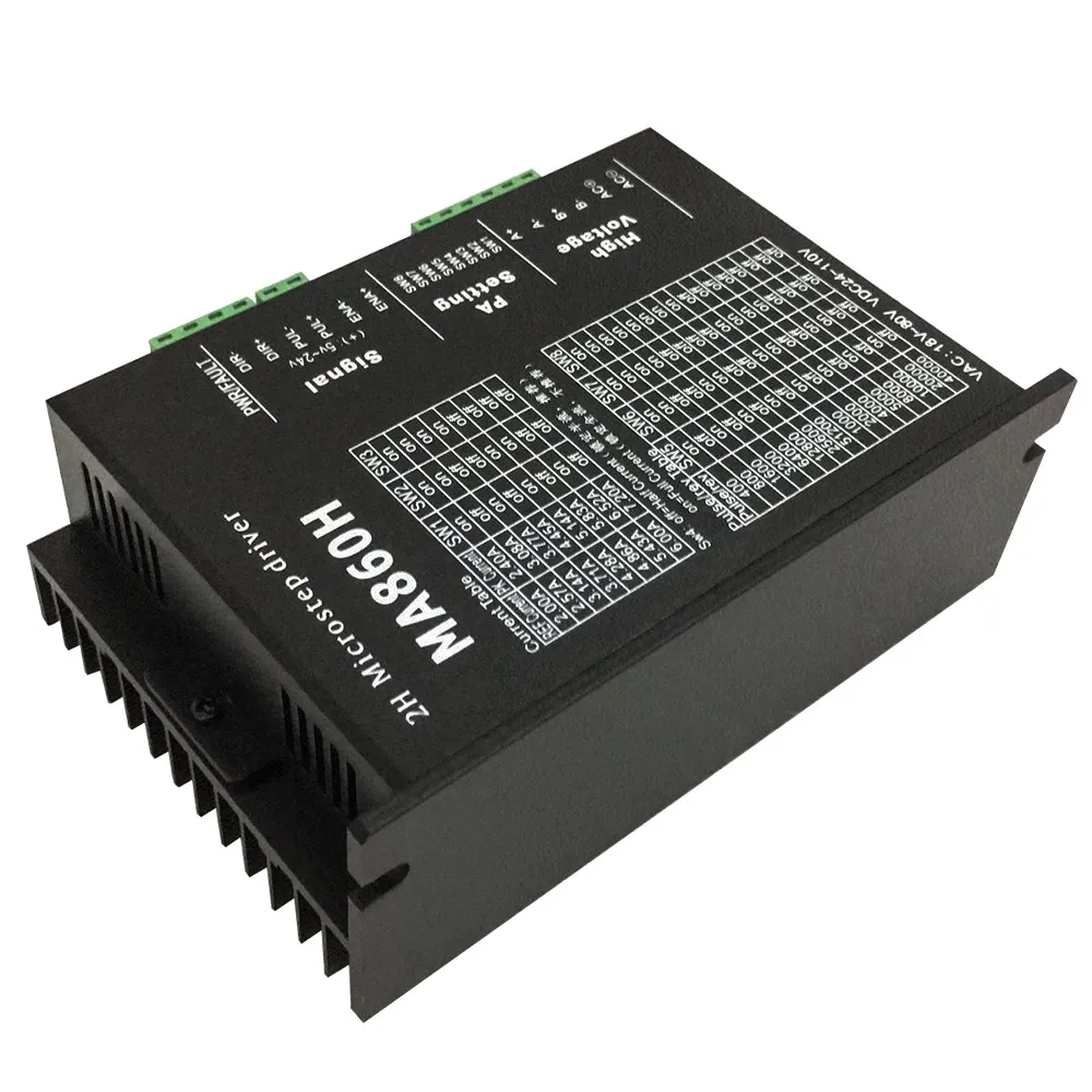 MA860H ЧПУ Драйвер шагового двигателя 24~ 110VDC 256 подразделение заменить Leadshine MA860H 2-фазный для NEMA23 NEMA34 мотор