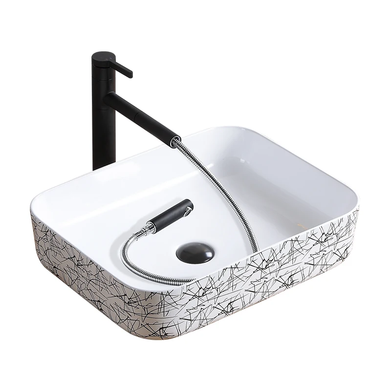 Wastafel Bagno Vanity Black Wasbak Waschbecken Lavandino Lavabo Mano Bowl Para Fregadero De Pia Cuba Banheiro раковина для ванной комнаты