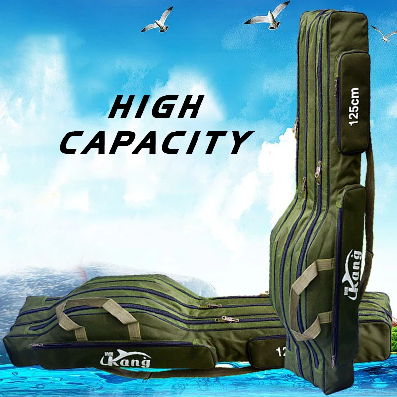 1200D Fishing Bag Multi-Purpose Thicken Oxford Material Waterproof Durable Rod Tackle XA136G | Спорт и развлечения