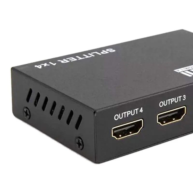 HD 4K 4-портовый коммутатор сплиттера HDMI 1080P 3D 1 в 4 концентратор 1x4 Ретранслятор адаптер