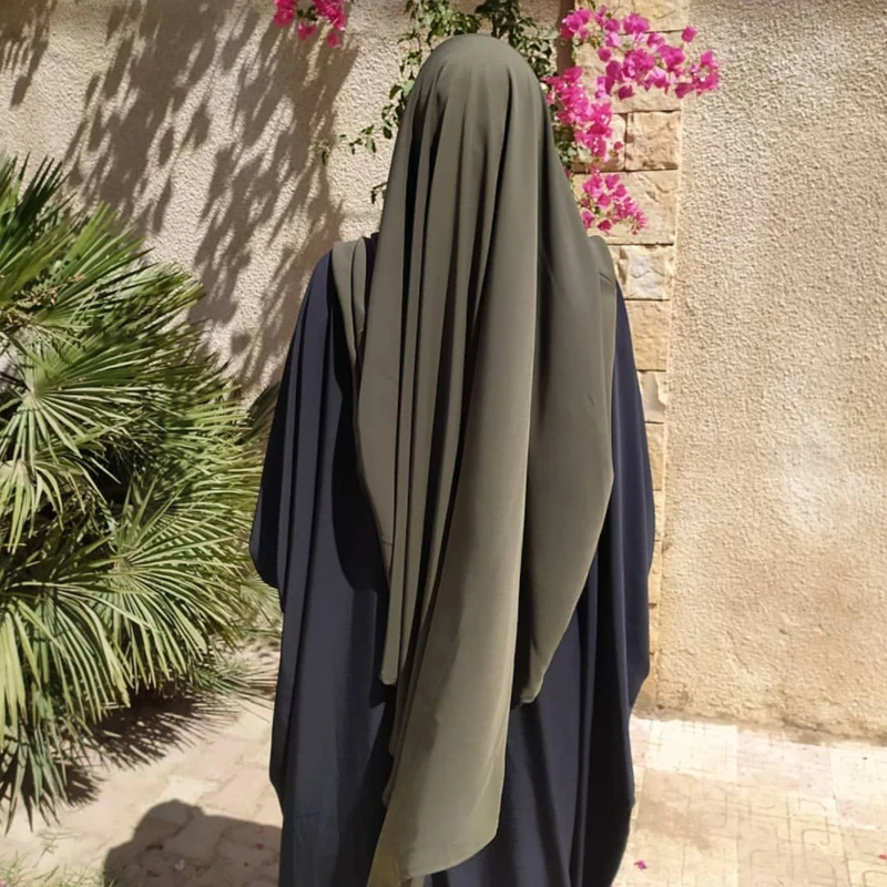 vestuário de oração, Ramadã, vestido longo Khimar,