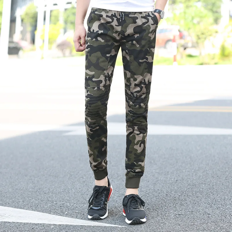 

Emperor Too Bird Autumn New Products Pure Camouflage Washing Fabric Military Style 9 Points Trousers