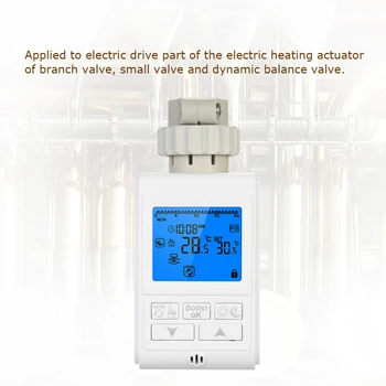 

Programmable Timer TRV Thermostatic Radiator Valve Actuator Radiator Thermostat for Heater Radiator Room Temperature Controlling