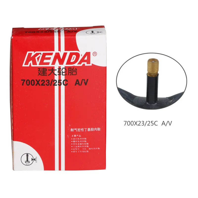 KENDA велосипедная камера для Дорожный велосипед для путешествий 700*23/25C 700*28/32C 700*35/43C AV/FV реагенты обогащения бутил резиновая внутренняя трубка детали для велосипеда