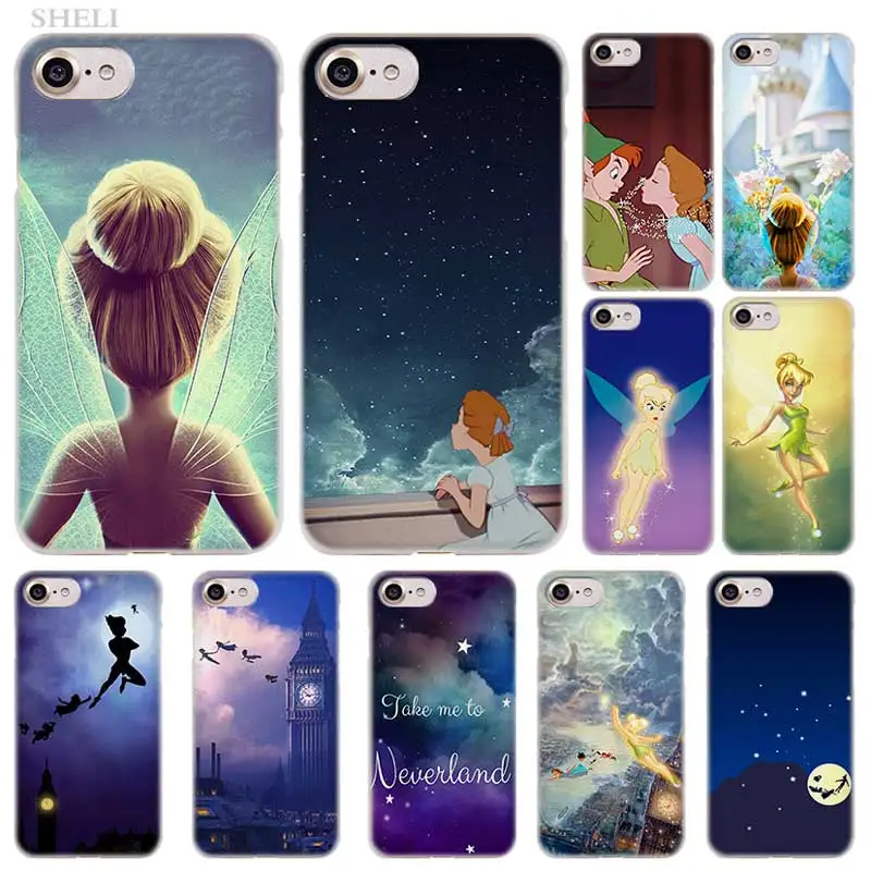 PlusPeter Pan Wendy Tinkerbell модный прозрачный чехол для iPhone XI R XS Max XR X 4S 5s SE 6 6s 7 8 Plus