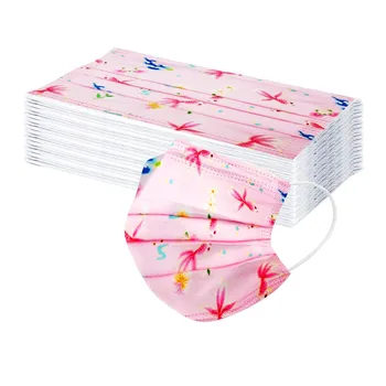 

Kids Children Mask Disposable Face Mask Industrial 3Ply 50PCS/100PCS Unisex Protection Face Mouth Mask Earloop Fast Delievry