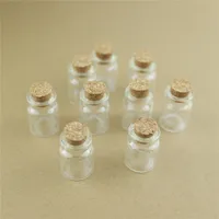 100pcs/Lot 5ml 22*30mm Storage Glass Bottles With Cork Stopper Crafts Jars Mini Transparent Empty Glass Bottles Gift 2