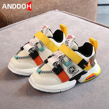 

Size 21-30 Baby Anti-slippery Sneakers Lightweight Breathable Sneakers for Boys Girls Wear-resistant Shoes Children Casual Shoes