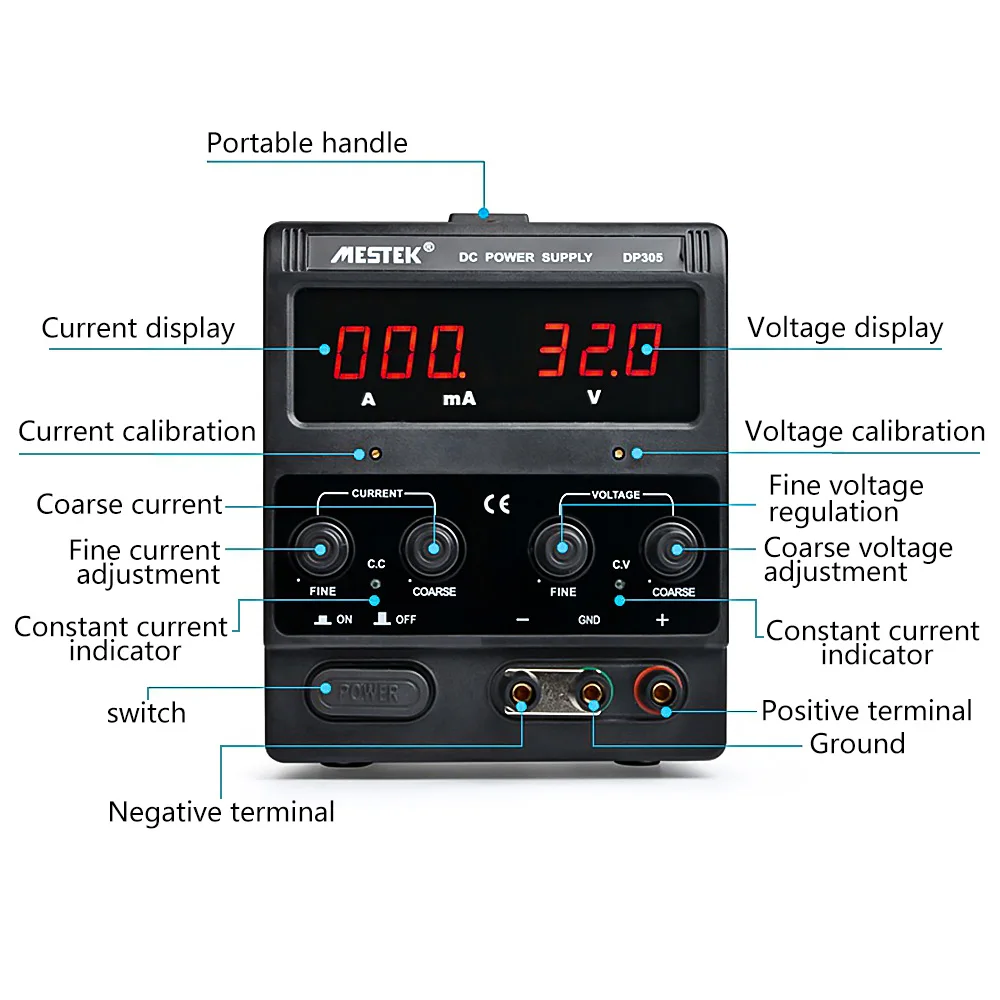 DP152/DP155/DP305 источник питания регулируемые светодиодные цифровые регуляторы напряжения ремонт телефонов DC источники питания