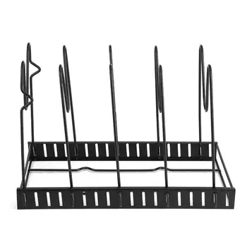 

Japanese-Style Kitchen Dish Rack, Iron Dish Pot Cover Rack, Household Storage Drain Rack, Removable Rack