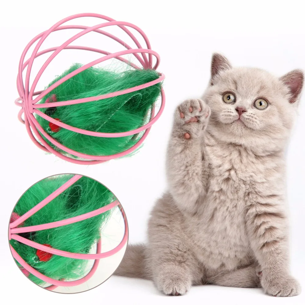 Cat Toys Lovely Ball Mouse Toys for Cats Feather Funny Playing Mice Mouse Toys Pet Animals Cute Plush Toy