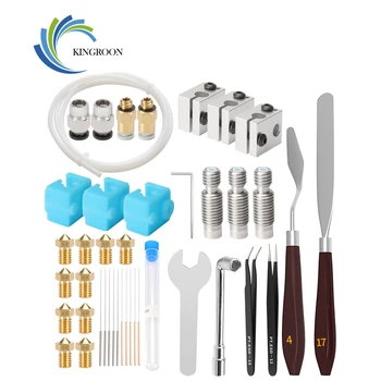 

KINGROON 3D Printer Kit E3D Nozzles 41 Pcs Set Tool Kit Removal Clean Nozzle Filament Needle For 3D Printer Creality Ender3