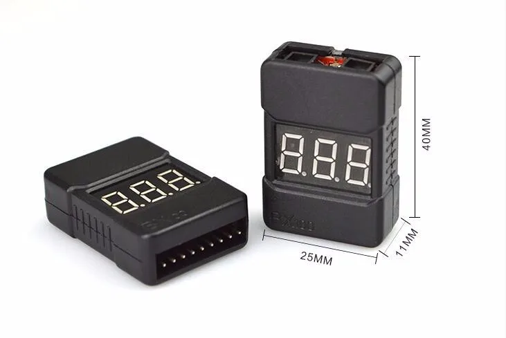 Высокое качество 10 шт./партия Hotrc BX100 1-8 s Indicateur RC Li-Ion Lipo Testeur de Batterie Basse Tension Alarme Par Buzzer RC