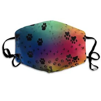 

CIGOCI Paw Prints Pattern Anti-Dust Earloop Face Masks for Women Men, Pollen Cosplay Skate Half Face Mouth Mask - Adjustable