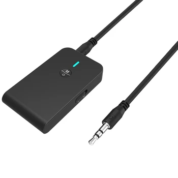 

LEORY 2 in 1 bluetooth 5.0 Transmitter & Receiver bluetooth Adapter 3.5mm Handsfree Support HFP, HSP, A2DP