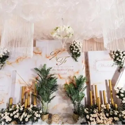 

Wedding props iron multi-tube flower road guide decoration window decoration road guide cylindrical tube floor decoration