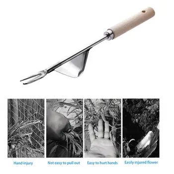

Garden Removal Outdoor Farmland Puller Manual Digging Lawn Stainless Steel Multifunction Weeder Transplant Hand Tool