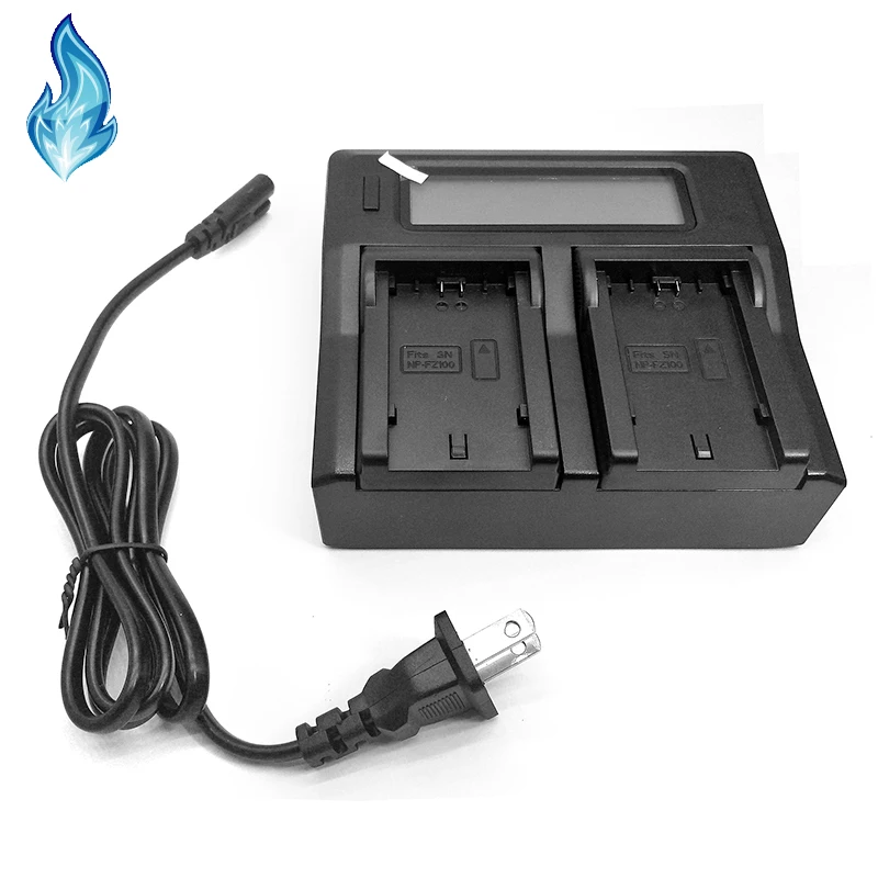 Dual батарея USB двойное зарядное устройство с ЖК-экраном для цифровых камер sony Alpha 9 ilce-9 A7R3 ILCE-7RIII A7M3