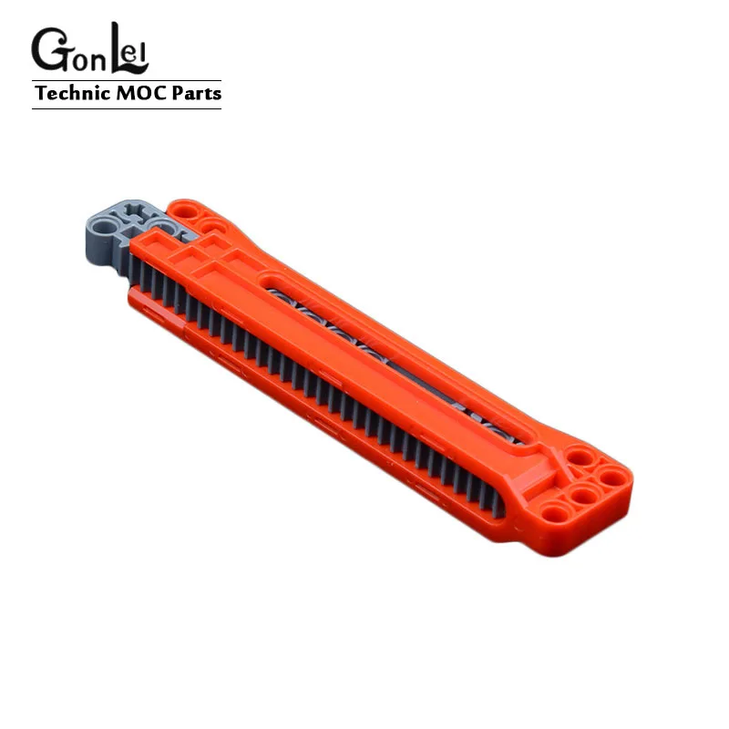 Детали серии MOC High-Tecc 1 комплект детали 18942 + 18940 зубчатая рейка 1x14x2 корпус с осью и