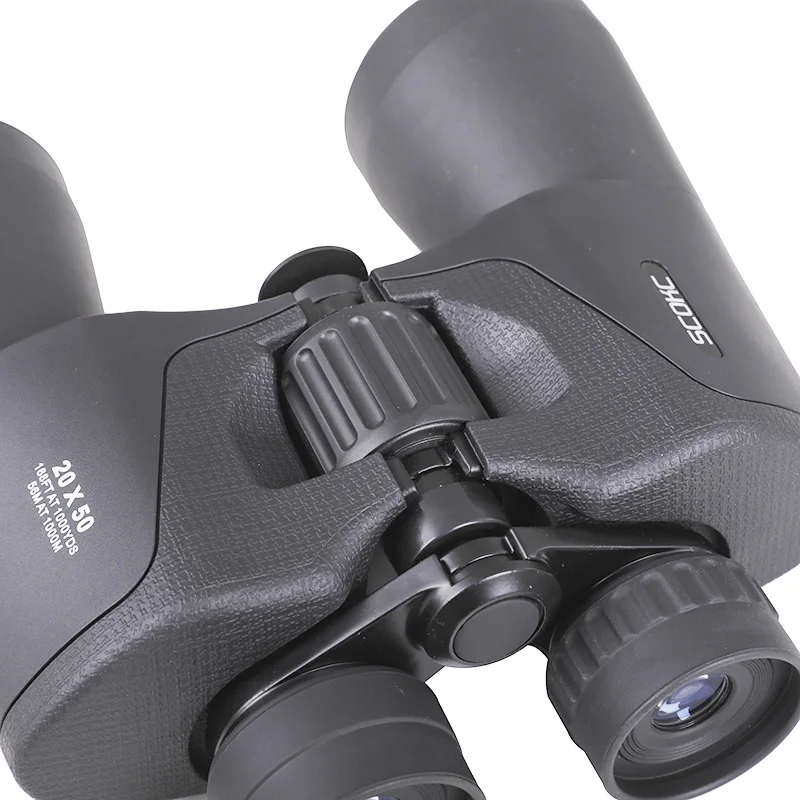 Мощный бинокль SCOKC Hd 10x50 20X50 BAK4 Телескоп для охоты профессиональный без