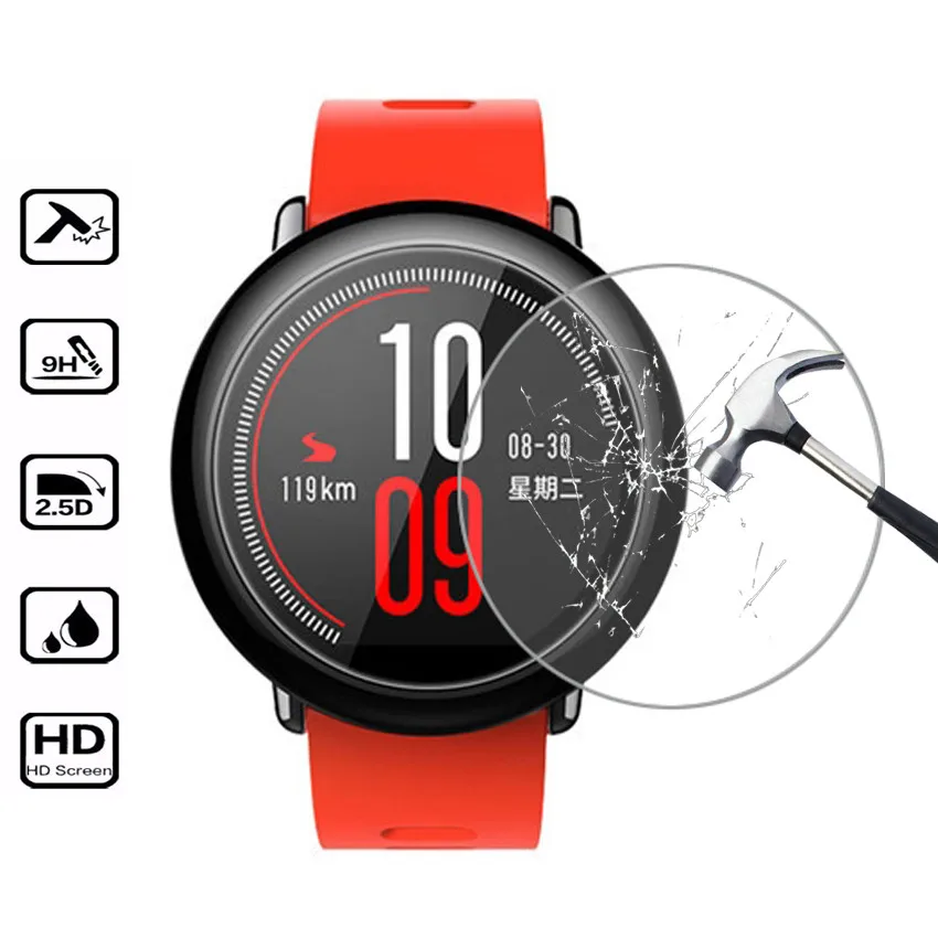 Закаленное стекло для Xiaomi Huami Amazfit Pace 3 шт. Защитная пленка экрана Смарт