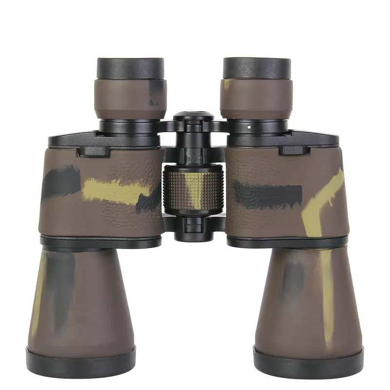 Coffee Camouflage Профессиональный бинокль для охоты 20x50, высокомощный, спортивный, высокое качество, дальний, Открытый телескоп, оптические линзы - Цвет: Coffee Camouflage