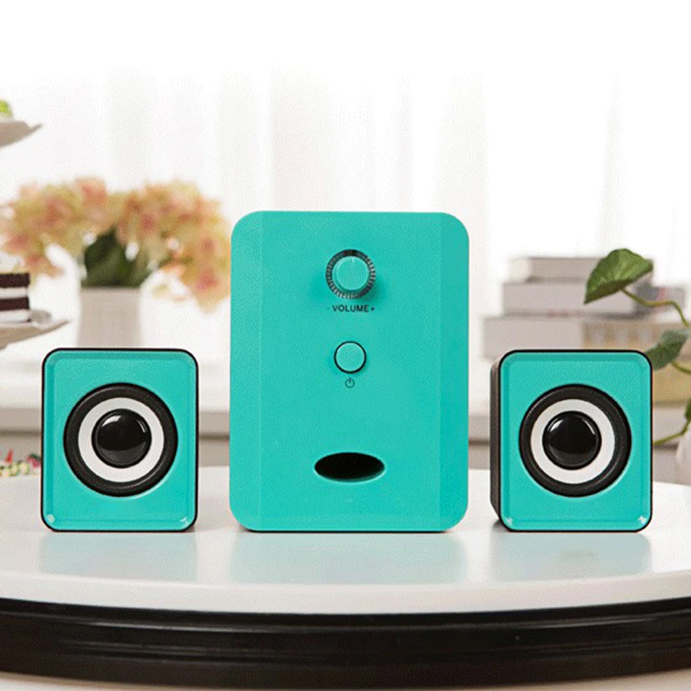 1 комплект мини USB 360 ° сабвуферный Стереодинамик для ПК ноутбук Настольный компьютер планшет телефон сабвуфер динамик