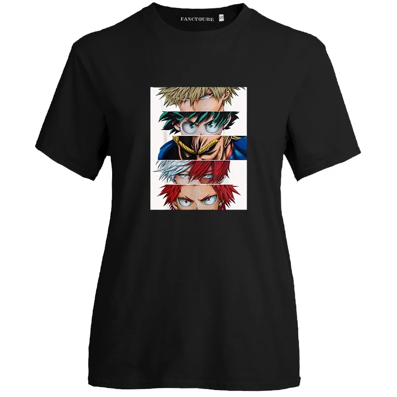Bk Новинка, мужские летние футболки с героями мультфильма «Мой герой», Midoriya izku, 3D печать, школьный стиль колледжа, Boku no Hero Academy, футболка, топы - Цвет: Bk