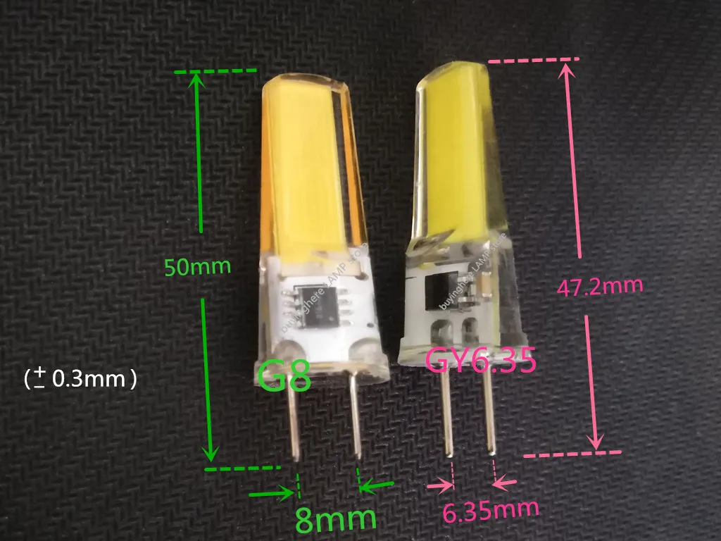 Led gy6.35 220 В cob 2508 led g8 110 cob2508 g6.35 220v силиконовая хрустальная лампа для