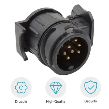 

Durable 13 To 7 Pin Trailer Adapter Trailer Wiring Connector Socket Plug 12V Remolque Trailer Car Truck Caravan Accessories