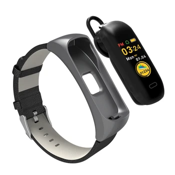 

2020 Smart Bracelet With Bluetooth Headphones Sports Health Smart Band Android ios Pedometer Heart Rate Sleep Monitor Wristband