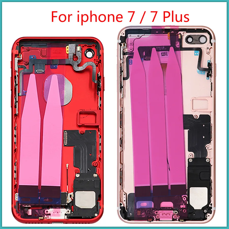 

AAA+++ quality For iphone 7 7G 7 Plus 7P Battery Back Cover Door Rear Cover + middle Frame Chassis With Flex Cable