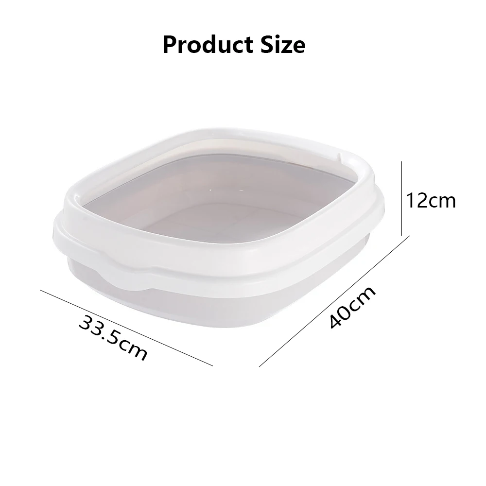Cat Litter Box With Scoop Plastic Anti-Splash Toilet Bedpan Supply Excrement Training Sandbox For Cats Pet Products 40x33.5x12cm Cat Litter Box With Scoop Plastic Anti-Splash Toilet Bedpan Supply Excrement Training Sandbox For Cats Pet Products 40x33.5x12cm