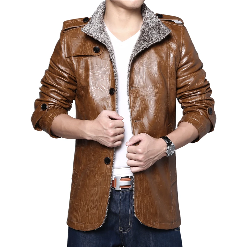 Мужские кожаные куртки высокого качества классический мотоцикл куртка мужская плюс куртка из искусственной кожи Мужская Весна