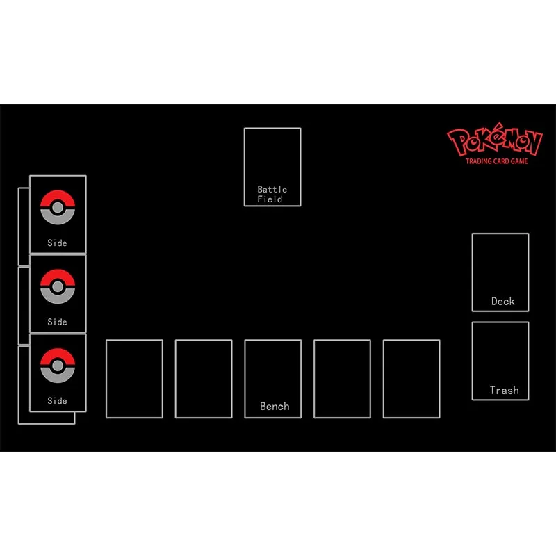 ポケモンカードプレイマットptcgアクセサリーテーブルゲームバトルarean Cleffaピカチュウボール黒マウスパッドのおもちゃ子供 Card Games Aliexpress