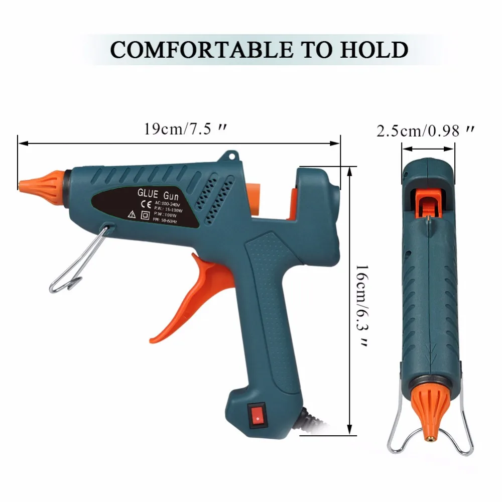 Клеевой пистолет 100 Вт термоплавкий клеевой пистолет с 10 шт. Премиум клеевой пистолет палочки для DIY Высокое качество