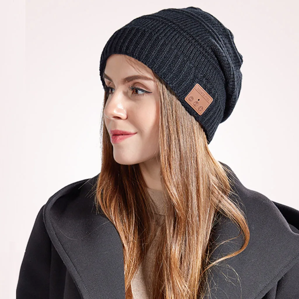 Bluetooth Наушники Bluetooth Beanie Hat музыкальная вязаная шапка с громкой связью стерео Наушники Беспроводные Наушники