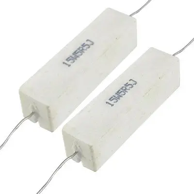 15 Вт ватт 5,5 Ом 5R5 керамический цементный резистор x2pcs